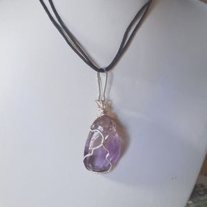 Amethyst Wire Wrapped Pendant